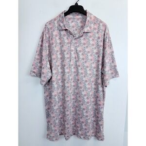 Onward Reserve Performance Polo Shirt Men's XXL Firework All Over‎ Print Stretch